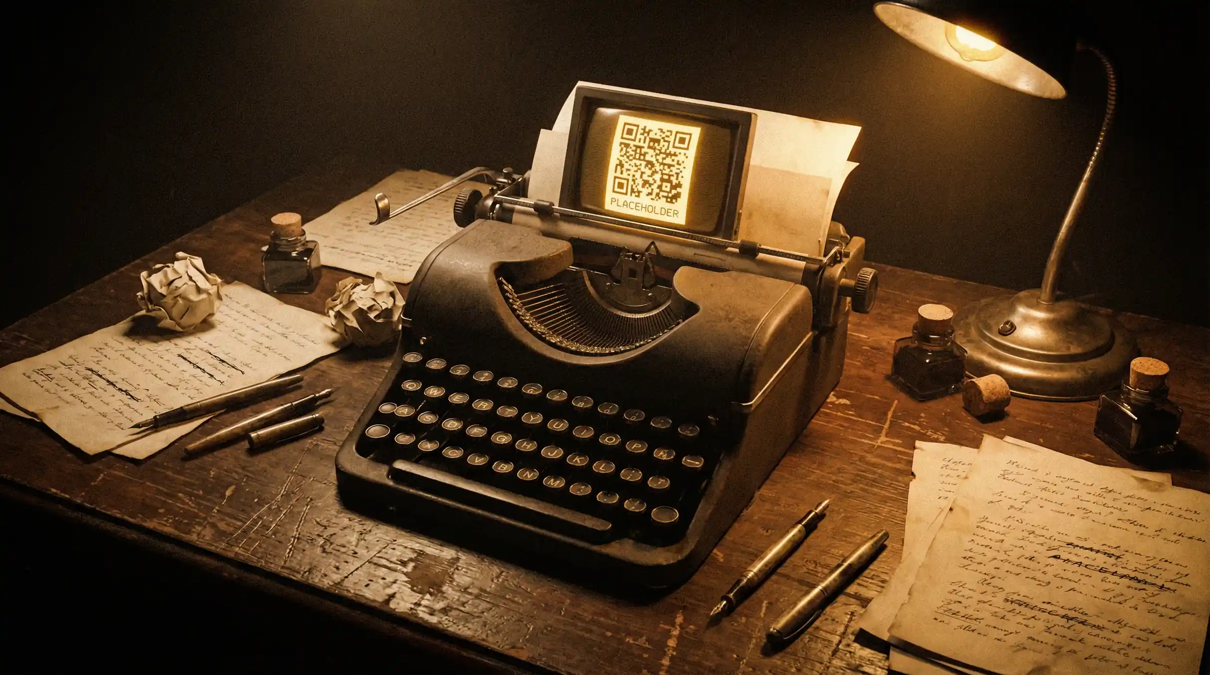 大奶视频 APP下载 - 复古打字机与散落的稿纸